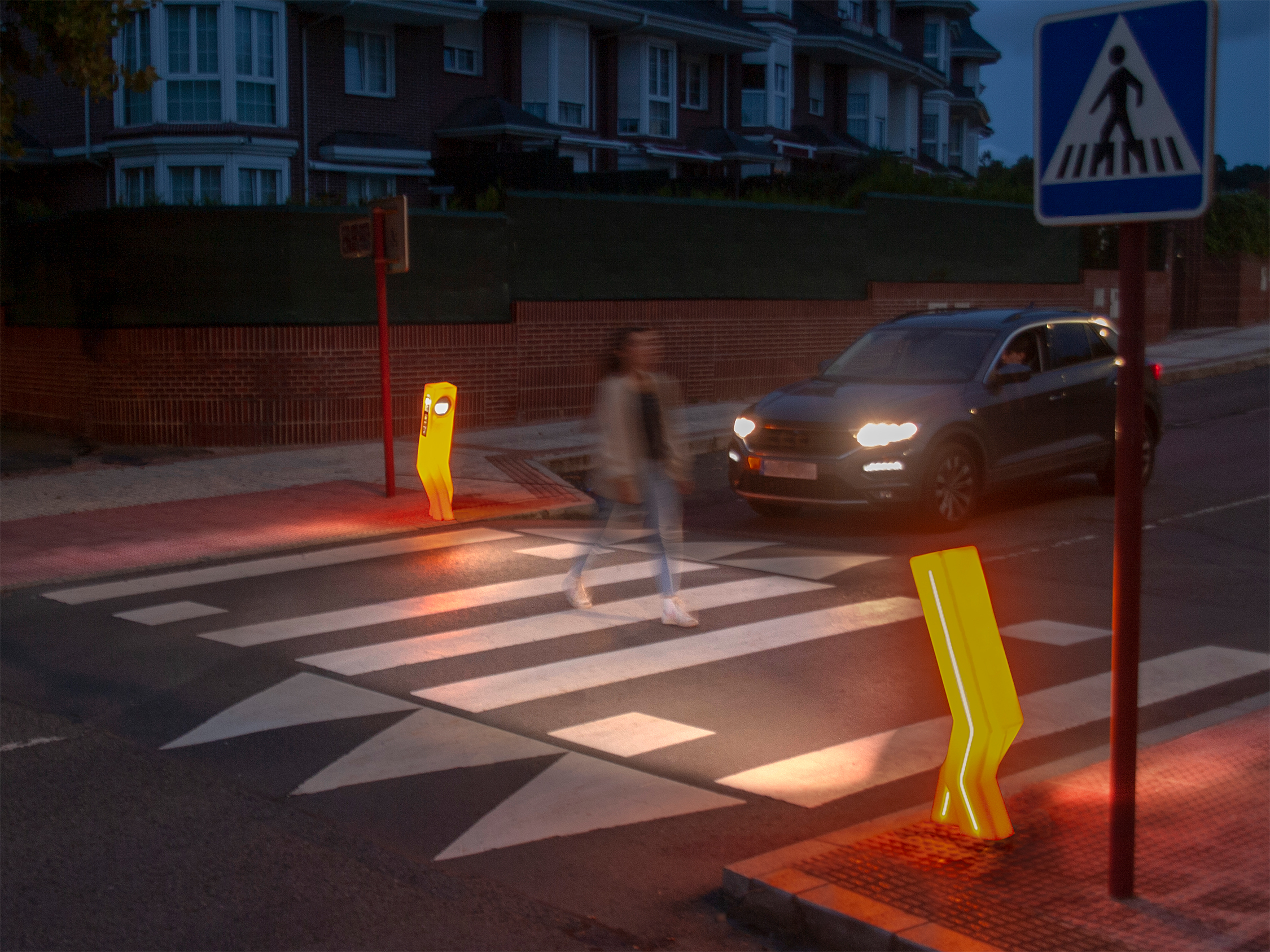 Detalle de ANDI con senalizacion lateral luminosa