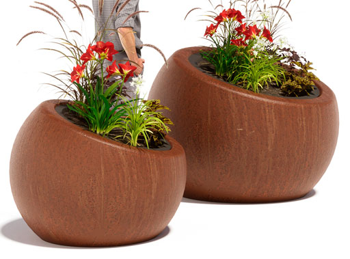 Jardinera Bola Corten