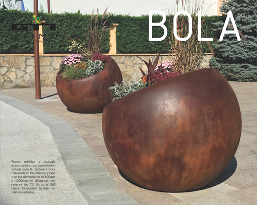 Nueva Jardinera Bola 800 y 1200